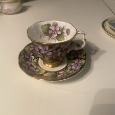 Vintage Royal Albert Bone China Tea Cup And Saucer,  Provincial Flowers, Violet picture