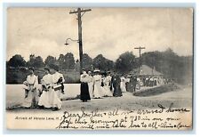 1911 Passengers Arrivals At Verona Lake New Jersey NJ Posted Antique Postcard picture