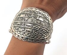 Navajo Cuff Bracelet Storyteller Sterling 6.75 Native Jewelry Signed Betty House picture
