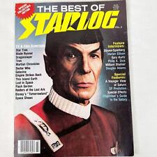 1982 The Best of Starlog Magazine Volume 3 K47580 Featuring Leonard Nimoy Cover picture