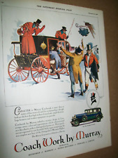 1928 Marmon 78 Sedan Coach Work by Murray large mag car ad picture