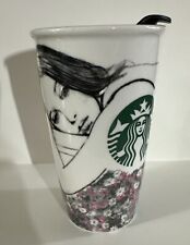 Starbucks 2013 Charlotte Ronson Double Wall Ceramic Travel Mug 12oz -UNUSED picture
