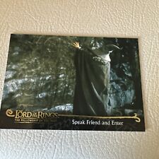 LOTR Fellowship Of The Ring #64 Speak Friend And Enter Trading Card Topps 2001 picture