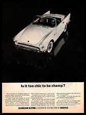 1962 Sunbeam Alpine Convertible Roadster $2595 Rootes Motors Limited Print Ad picture