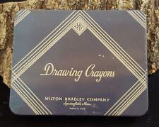 Vtg Milton Bradley Company Drawing Primary Colors Crayons in Original Metal Tin picture