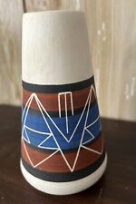 Vintage Native American Sioux Pottery Vase Signed By Artist picture