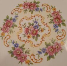 Sebring Pottery USA Vtg Oval Handled Platter Floral 22k Gold Rose Bower  picture