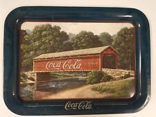 Vintage Coca-Cola Tray Issued 1995 Jim Harrison 1905 Summer Bridge 17x13 picture