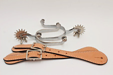 Silver Jinglebob Western Spurs with Spur Straps Included  picture