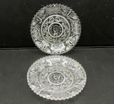 2 Henry Clay Cup Plates Westmoreland Glass EAPG 1844 Presidential Campaign picture