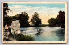 State Dam Piqua Ohio OH 1921 Postcard picture