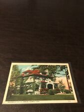 VINTAGE POSTED POSTCARD - RESIDENCE DR.SIMMONS - NORWALK -OHIO - POSTMARKED 1929 picture