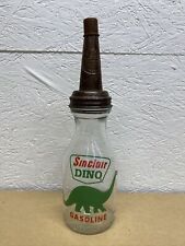 Sinclair Dino Motor Oil Bottle Spout Cap Glass Vintage Style Gas Station picture