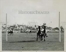 1934 Press Photo East team defeated West team in polo match, Long Island picture