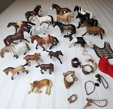 Large Schleich Horse Lot  Retired/Rare Foals Mares Stallions 19 Total + Accessor picture
