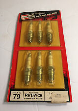 Vintage Nos Unopened Set Of 6 Champion Sears Copper Plus RV15yc6 Spark Plugs picture