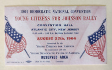 1964 Democratic National Convention Young Citizens for Johnson Atlantic City, NJ picture