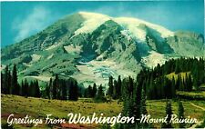Vintage Postcard- Mount Rainier, Washington 1960s picture