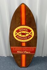 Vintage Kona Brewing Company Hawaii Skimboard Longboard Lager Beer Sign picture