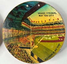 1950's Yankee Stadium in New York City Hand Painted in Occupied Japan Souvenir picture
