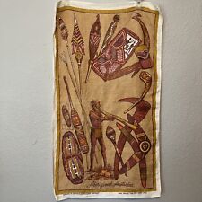 Hand Printed Pure Linen Designed in Australia Aboriginal Australia Tapestry picture