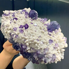11LB Rare Natural  purple matrix cubic fluorite mineral crystal sample / China picture