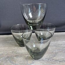 4oz VTG Kastrup Holmegaard 4 Old Fashioned Smoked Drinking Glass Set Copenhagen picture