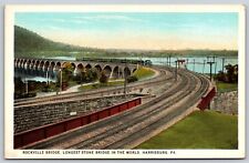 Postcard Rockville Bridge, Harrisburg PA L181 picture