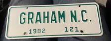 1982 Graham North Carolina City License Plate Topper, NOS picture