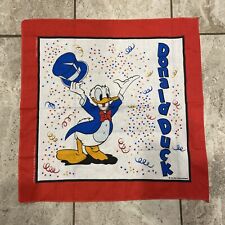 Vintage Walt Disney Company Donald Duck Bandanna Made In USA 21.5” Disney World picture