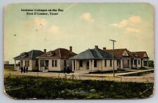 Summer Cottages on the Bay Port O'Connor Texas TX c1910 Postcard picture