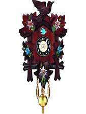 Battery powered clock assorted flowers with music and chimes picture