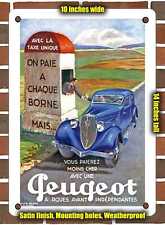 METAL SIGN - 1934 Peugeot 601 Sedan With Independent Front Wheels - 10x14 Inches picture