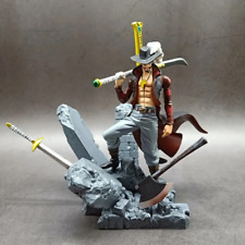 A+Anime One Piece Mihawk Dracule Action Figure 15cm In Box New Statue Gifts Toys picture
