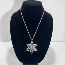 GORHAM 1976 Christmas Snowflake Lead Crystal Necklace, COA picture