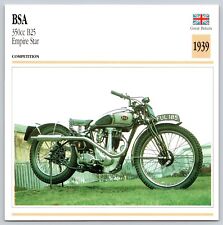 BSA 350cc B25 Empire Star 1939 G Britain Edito Service Atlas Motorcycle Card picture