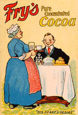Vintage Illustration Advertising Fry'S Cocoa 1920 Advertising OLD PHOTO picture