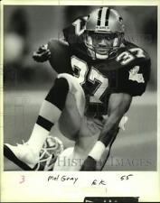 1988 Press Photo New Orleans Saints football player Mel Gray vs. Denver picture