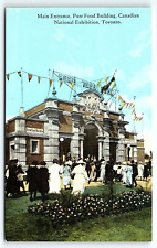 1920s TORONTO CANADIAN NATIONAL EXHIBITION PURE FOOD BUILDING POSTCARD P1802 picture