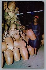 Pottery For Sale Inside Iron Market Port-au-Prince Haiti Postcard picture