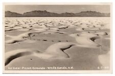 RPPC White Sands New Mexico Postcard c1951 Air View Picnic Grounds picture