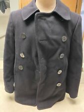 WW2 US Navy 10 Button Pea Coat - Named picture