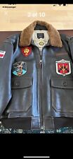 AVIREX NAVY FLIGHT JACKET MINT WITH PATCH’S SIZE 2XL picture