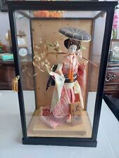 Vintage Traditional Japanese Doll Kimono Chirimen Geisha Maiko Folk  picture