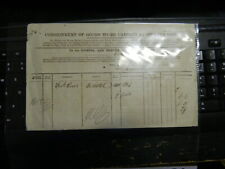 RARE Antique 1873 Bristol & Exeter Railway Co. receipt ephemera England document picture