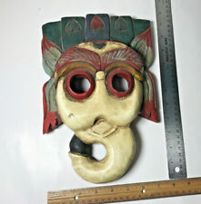 Vintage Large African King Fertility God Hand Carved Wood Mask #9 picture