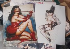 2 Bettie Page by Olivia Retro Print 9x12 Inches Fujifilm Pictro Paper EE019 picture