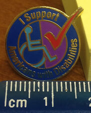 I support Americans With Disabilities Lapel Pin - ADA Lapel Pin picture