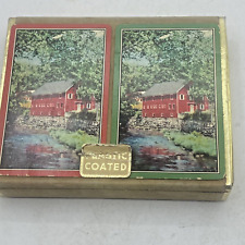 Vintage Double Deck 1 Sealed Guild Playing Cards w Stamp Russian Card Deck picture