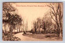 Brooklyn NY-New York, Flower Garden, Prospect Park, Antique, Vintage Postcard picture